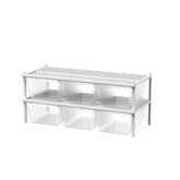 Moon Series 4030H 2-Tier Stackable Reptile Rack & 7.1" (18 cm) Tall Tubs (Without Base and Wheels)
