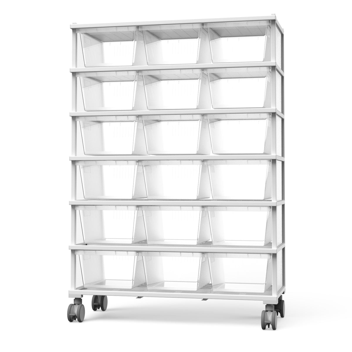 Moon Series 4030H 6-Tier Reptile Rack with Base, Wheels & 7.1" (18 cm) Tall Tubs