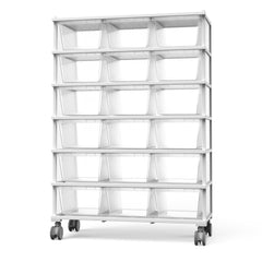Moon Series 4030H 6-Tier Reptile Rack with Base, Wheels & 7.1" (18 cm) Tall Tubs