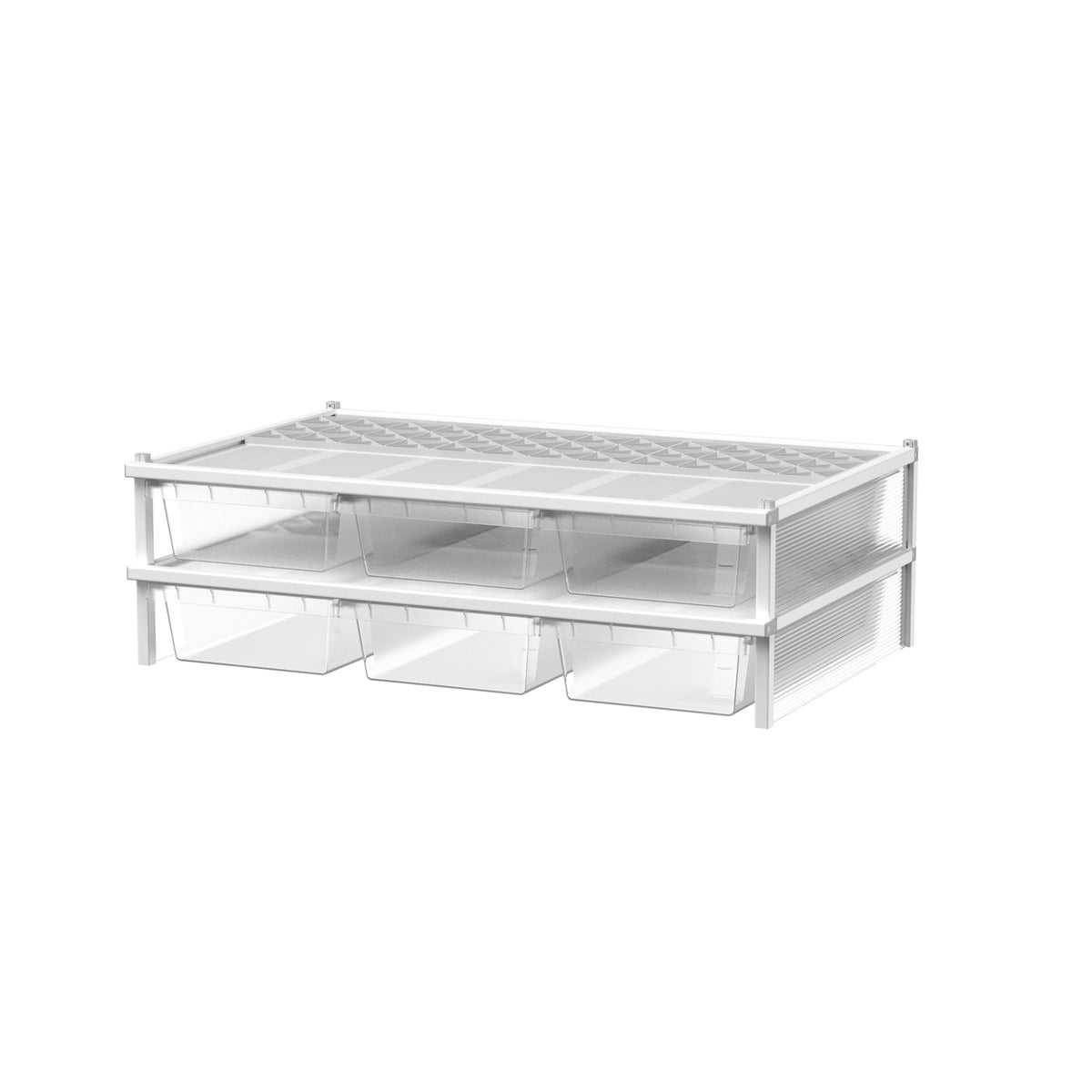 Moon Series 6030 2-Tier Stackable Reptile Rack (Without Base and Wheels)