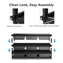 Night Series 4015 6-Tier Reptile Rack with Base and Wheels